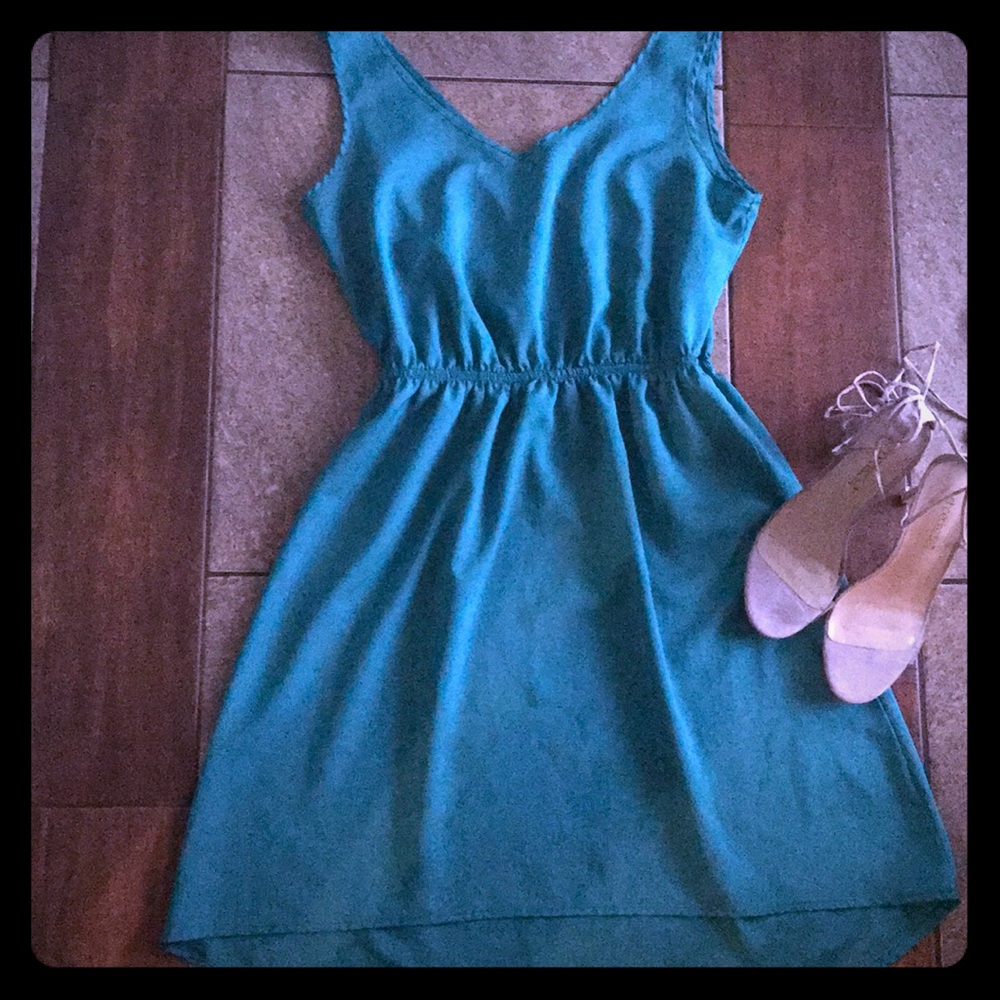 Green tank dress
